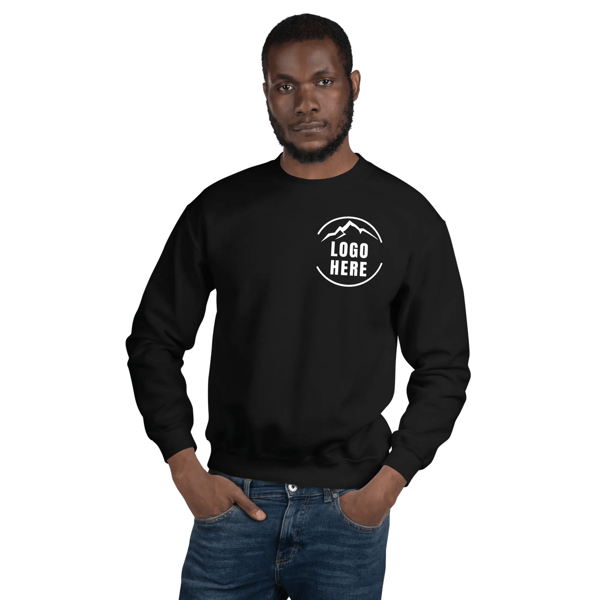 Custom Men's Gildan Printed Cotton Blend Crewneck Sweatshirt - Arklavo