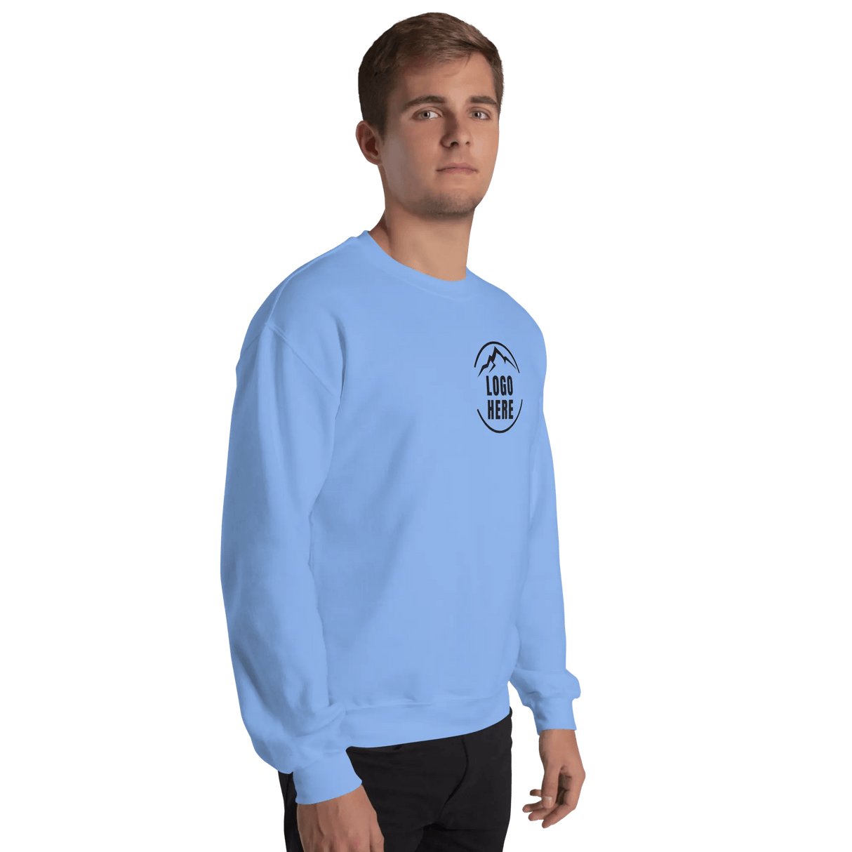 Custom Men's Gildan Printed Cotton Blend Crewneck Sweatshirt - Arklavo