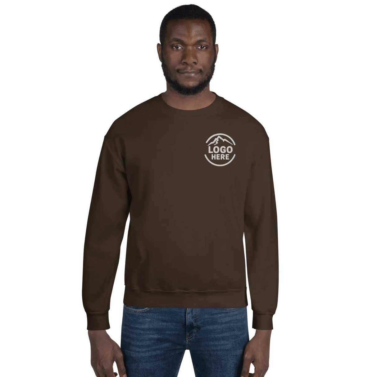 Custom Men's Gildan Embroidered Crewneck Sweatshirt - Arklavo