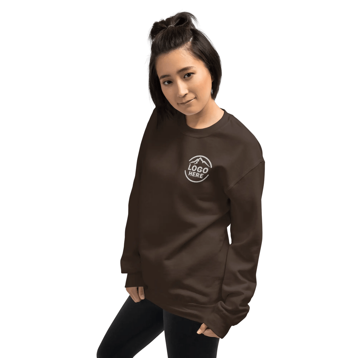 Custom Women's Gildan Embroidered Crewneck Sweatshirt - Arklavo