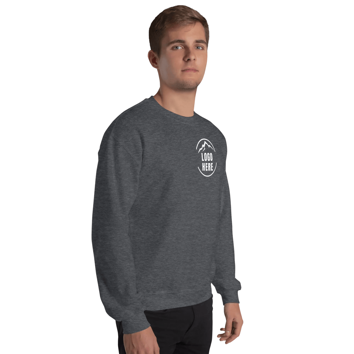 Custom Men's Gildan Printed Cotton Blend Crewneck Sweatshirt - Arklavo