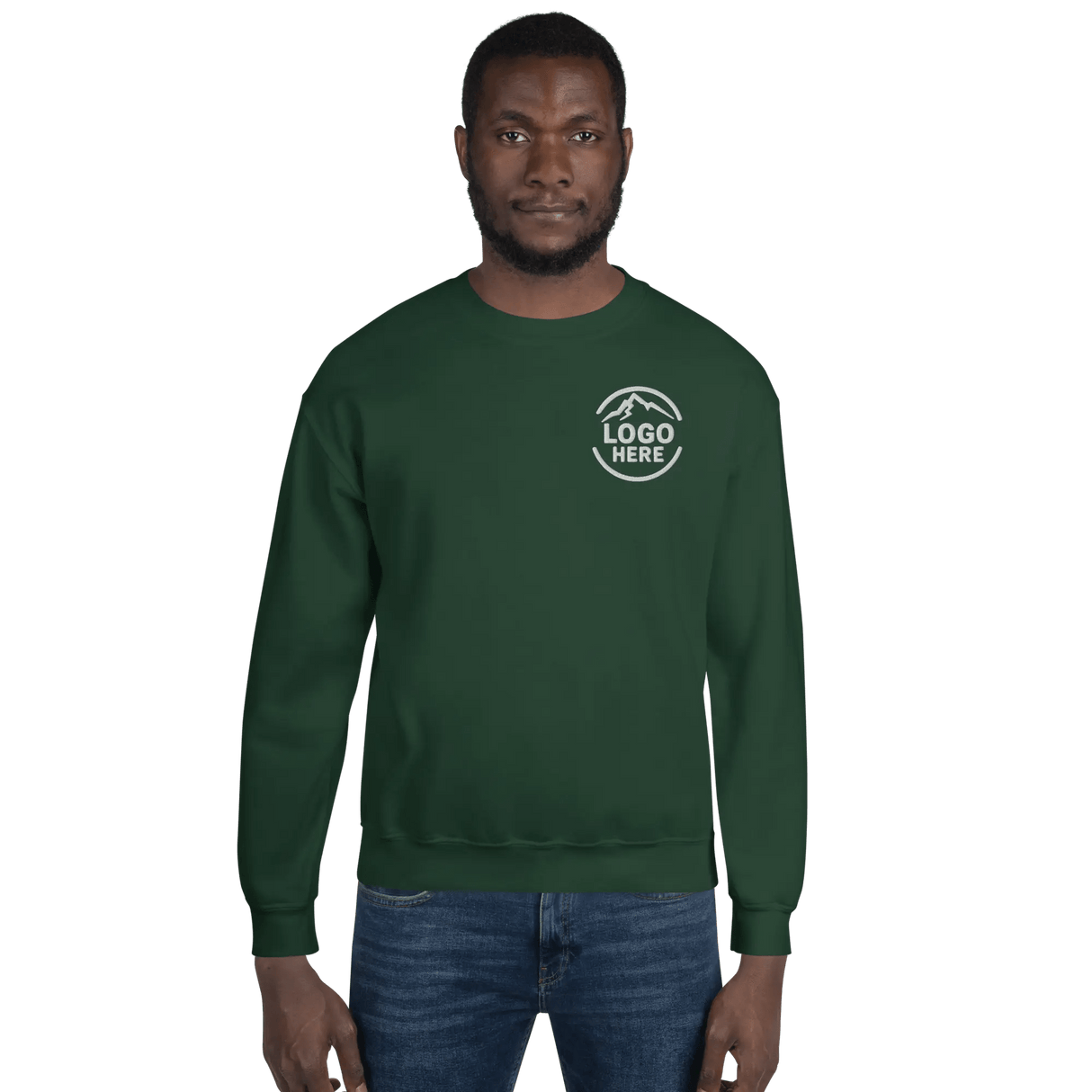 Custom Men's Gildan Embroidered Crewneck Sweatshirt - Arklavo