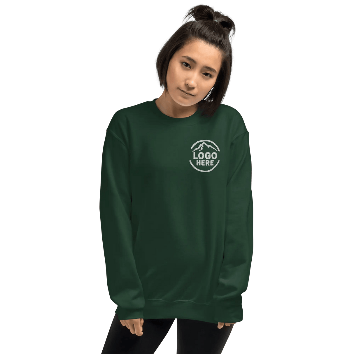 Custom Women's Gildan Embroidered Crewneck Sweatshirt - Arklavo