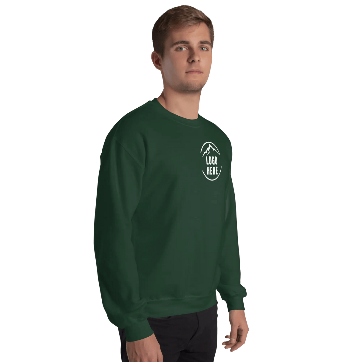 Custom Men's Gildan Printed Cotton Blend Crewneck Sweatshirt - Arklavo