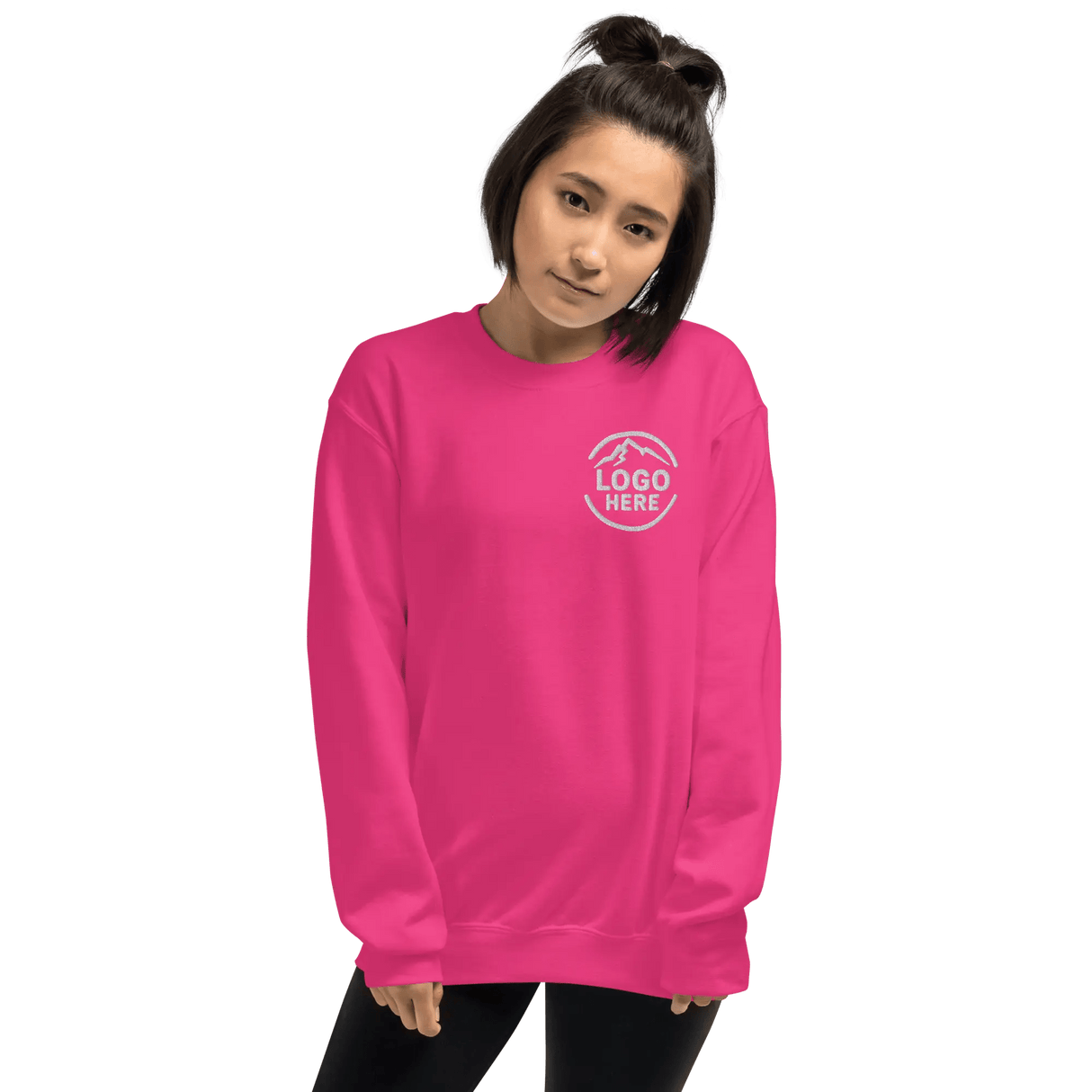 Custom Women's Gildan Embroidered Crewneck Sweatshirt - Arklavo