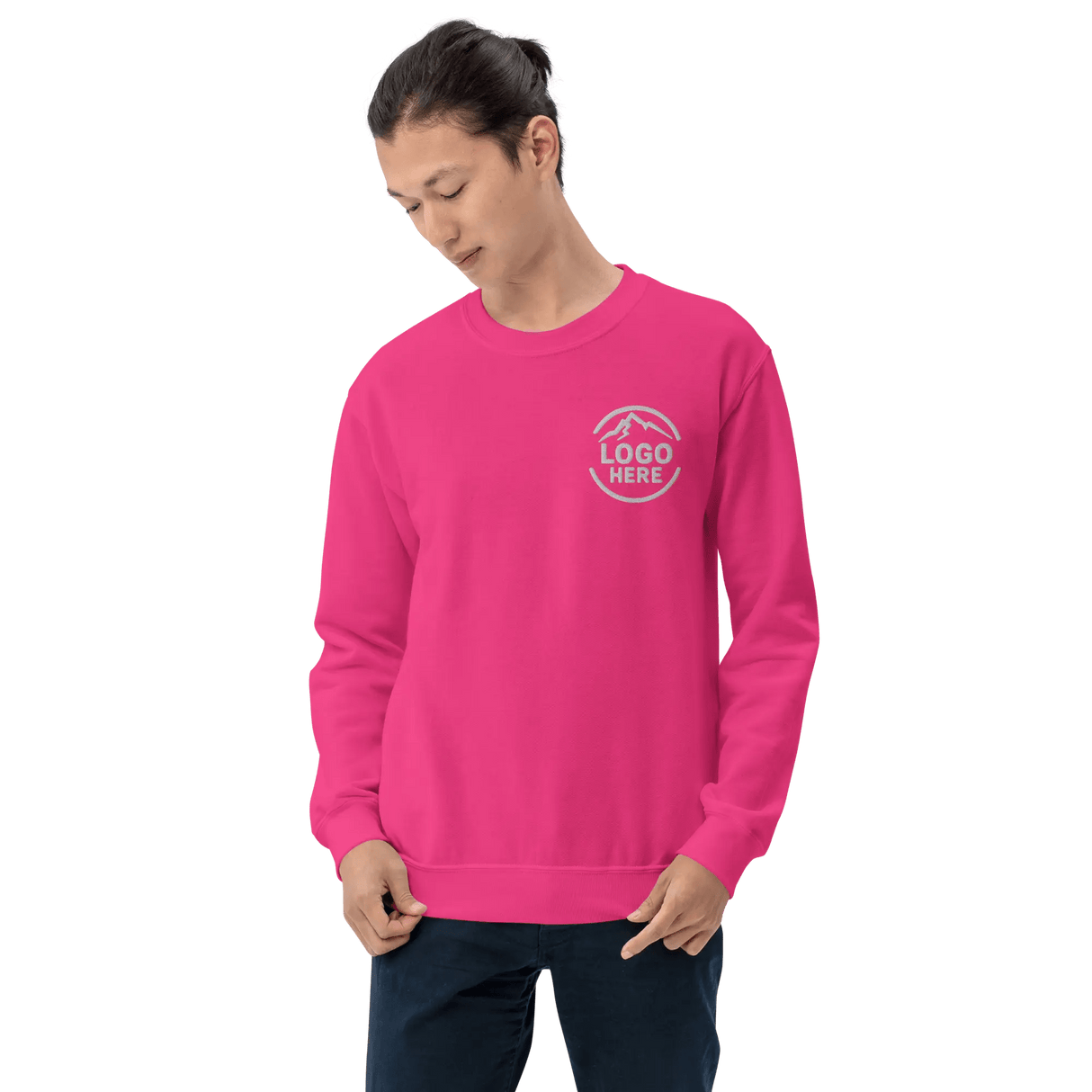 Custom Men's Gildan Embroidered Crewneck Sweatshirt - Arklavo