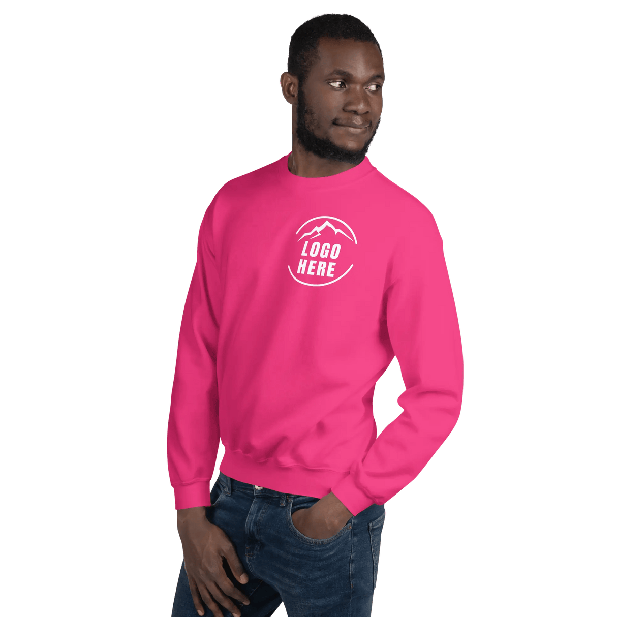 Custom Men's Gildan Printed Cotton Blend Crewneck Sweatshirt - Arklavo