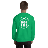 Custom Men's Gildan Printed Cotton Blend Crewneck Sweatshirt - Arklavo