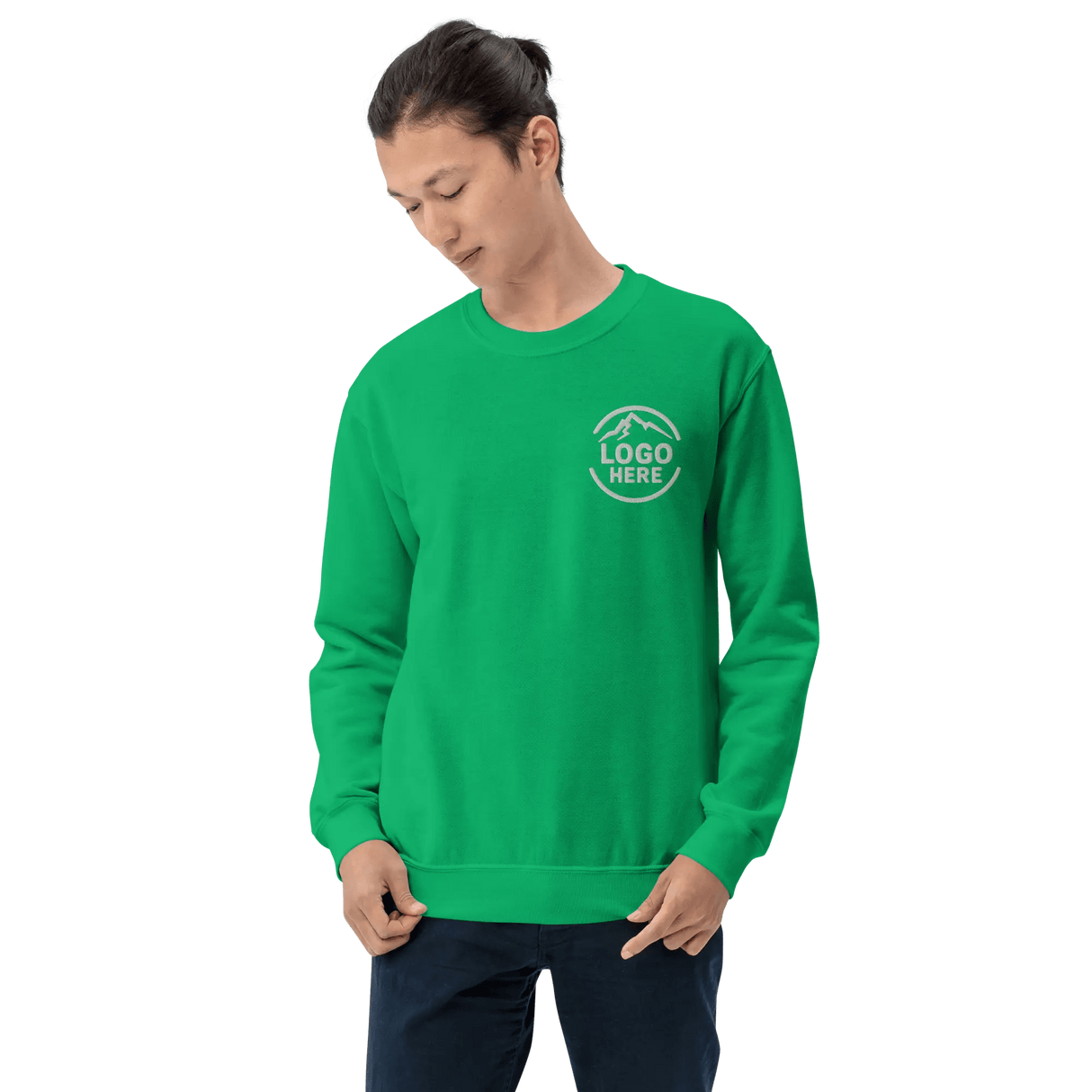 Custom Men's Gildan Embroidered Crewneck Sweatshirt - Arklavo