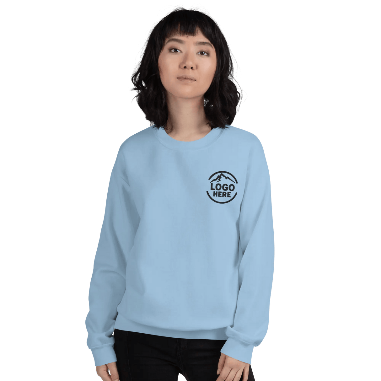 Custom Women's Gildan Embroidered Crewneck Sweatshirt - Arklavo
