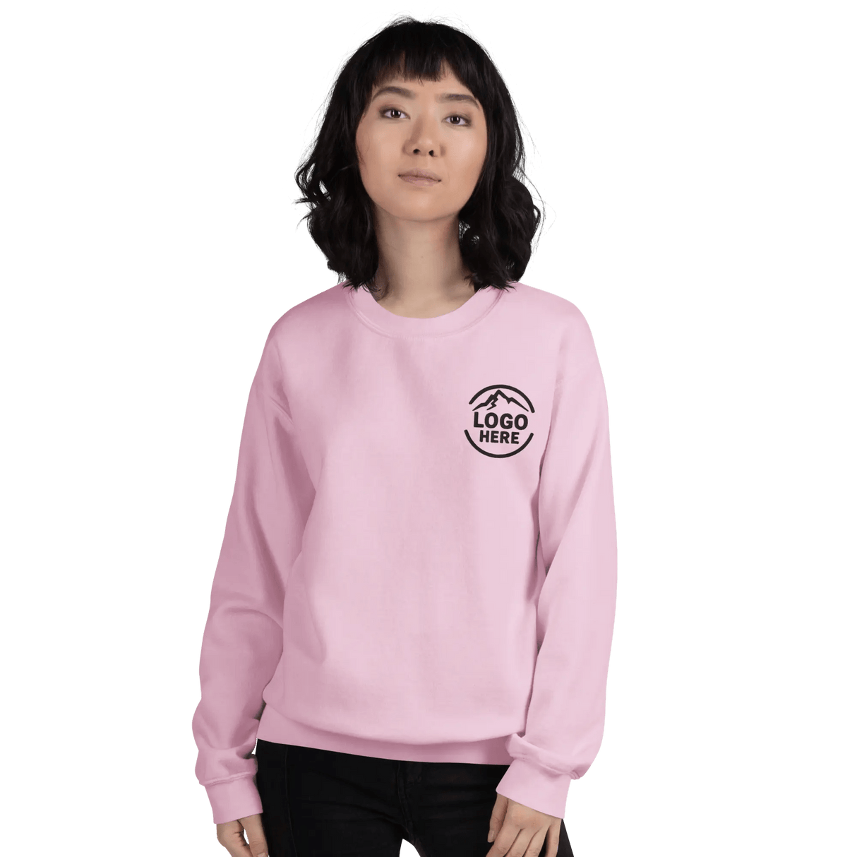 Custom Women's Gildan Embroidered Crewneck Sweatshirt - Arklavo