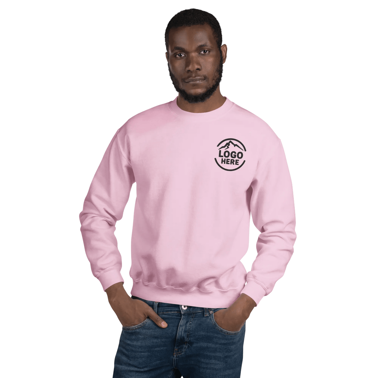 Custom Men's Gildan Embroidered Crewneck Sweatshirt - Arklavo