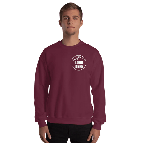 Custom Men's Gildan Printed Cotton Blend Crewneck Sweatshirt - Arklavo