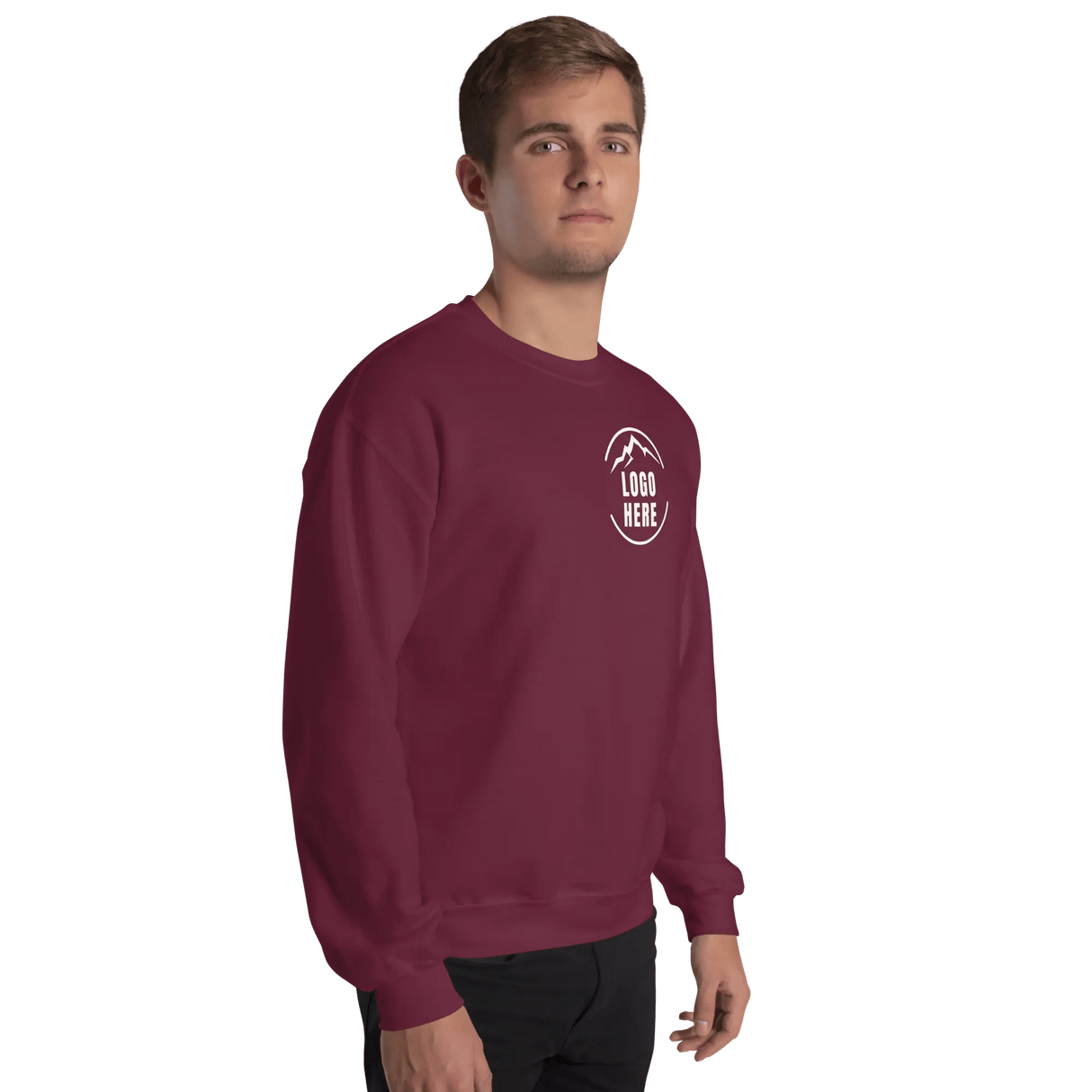 Custom Men's Gildan Printed Cotton Blend Crewneck Sweatshirt - Arklavo