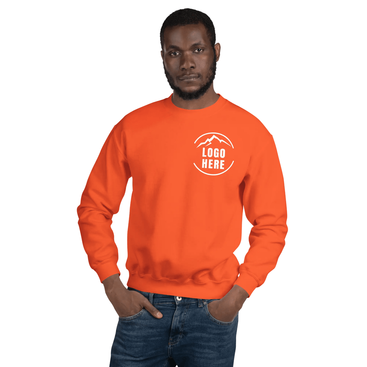 Custom Men's Gildan Printed Cotton Blend Crewneck Sweatshirt - Arklavo