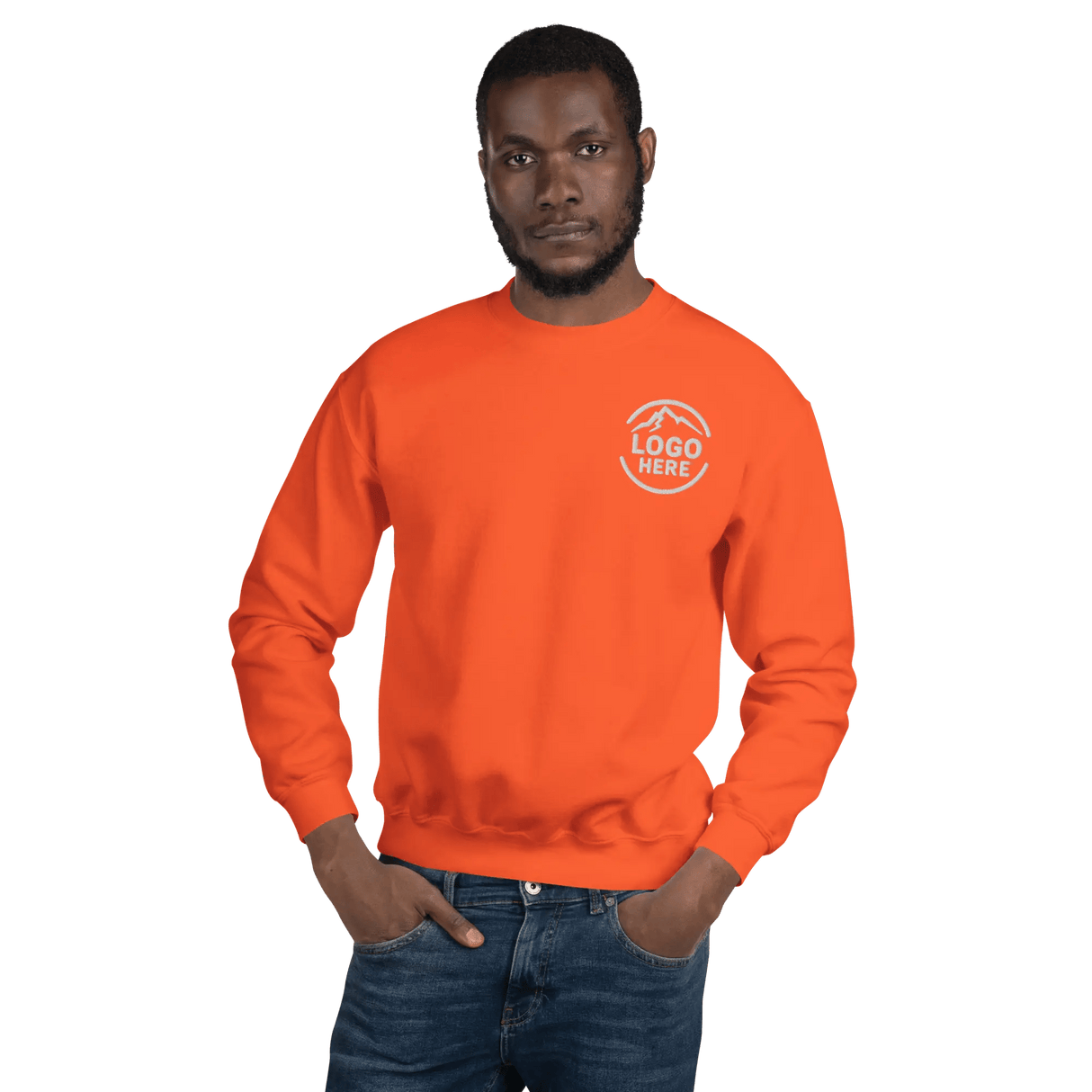 Custom Men's Gildan Embroidered Crewneck Sweatshirt - Arklavo