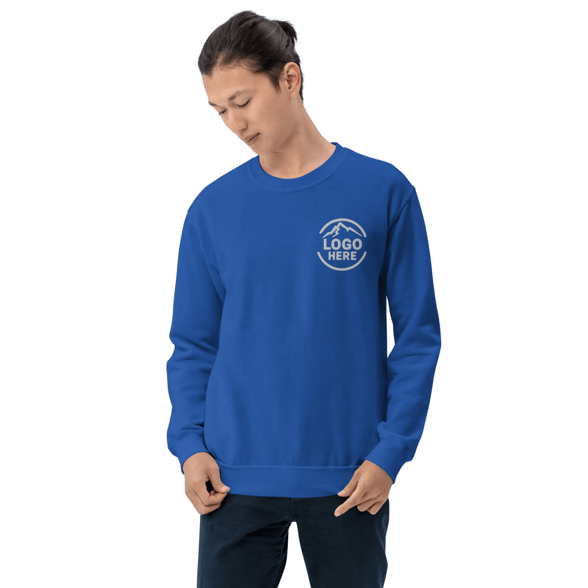 Custom Men's Gildan Embroidered Crewneck Sweatshirt - Arklavo
