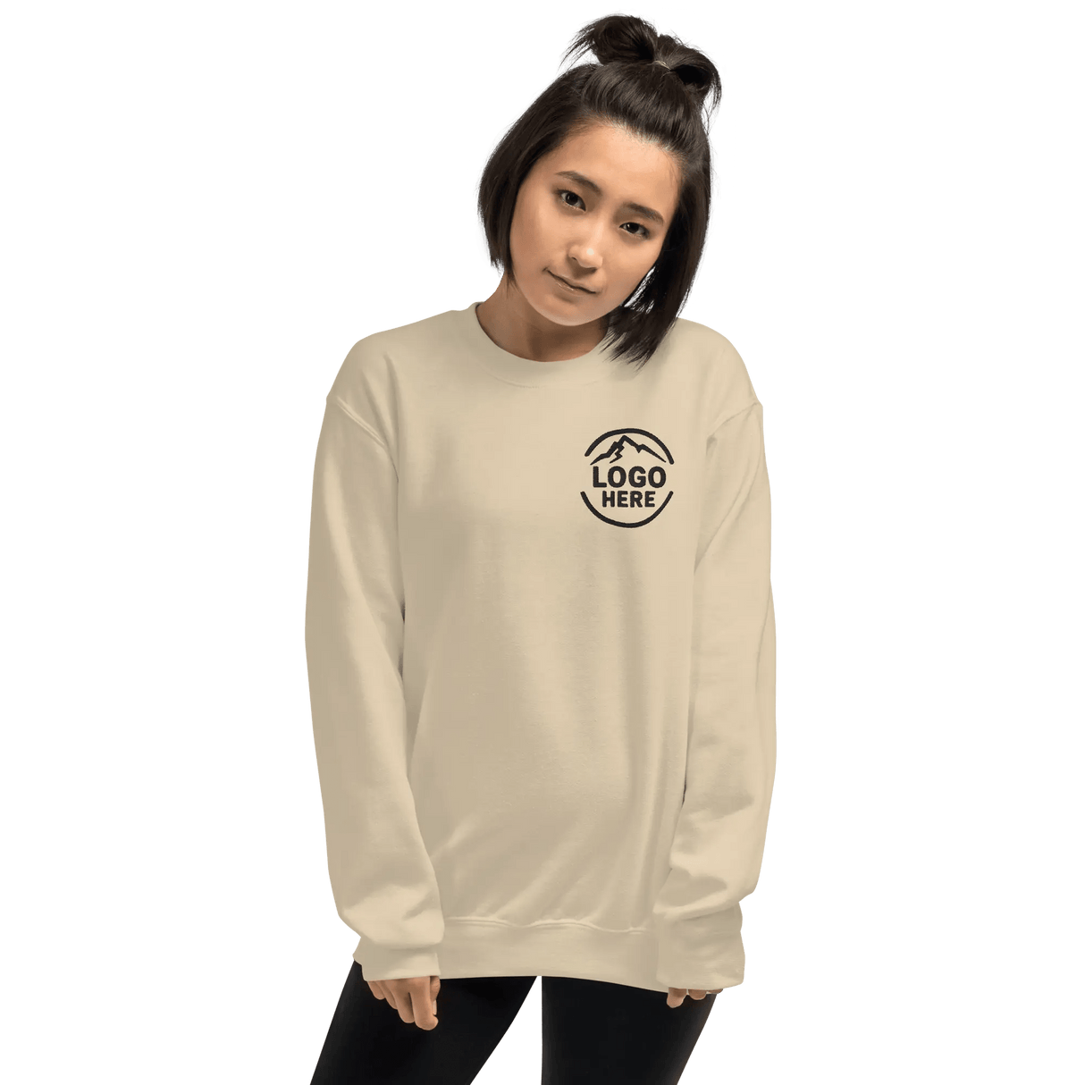 Custom Women's Gildan Embroidered Crewneck Sweatshirt - Arklavo