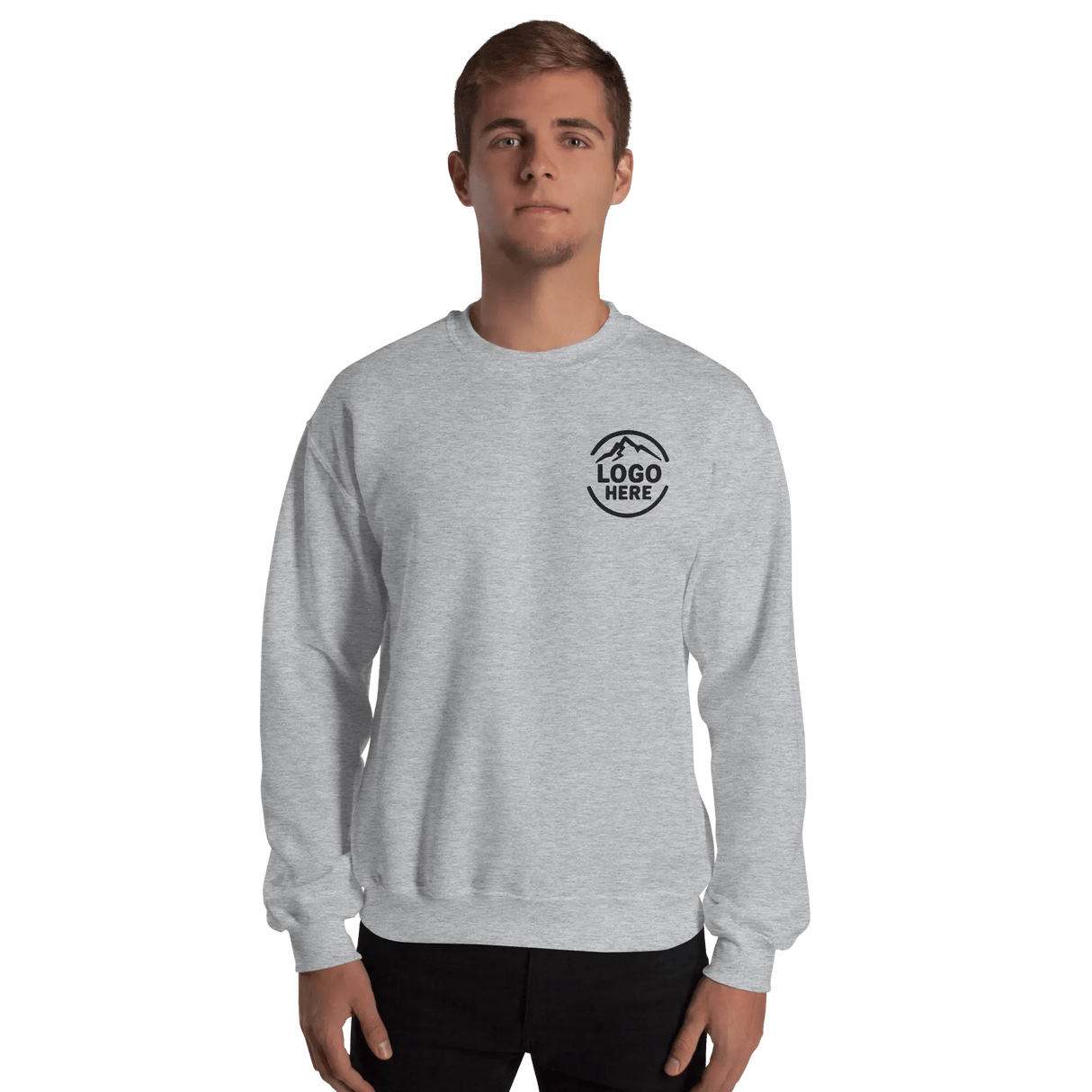 Custom Men's Gildan Embroidered Crewneck Sweatshirt - Arklavo