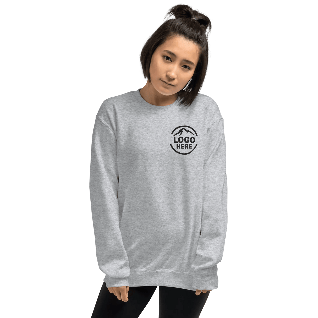 Custom Women's Gildan Embroidered Crewneck Sweatshirt - Arklavo