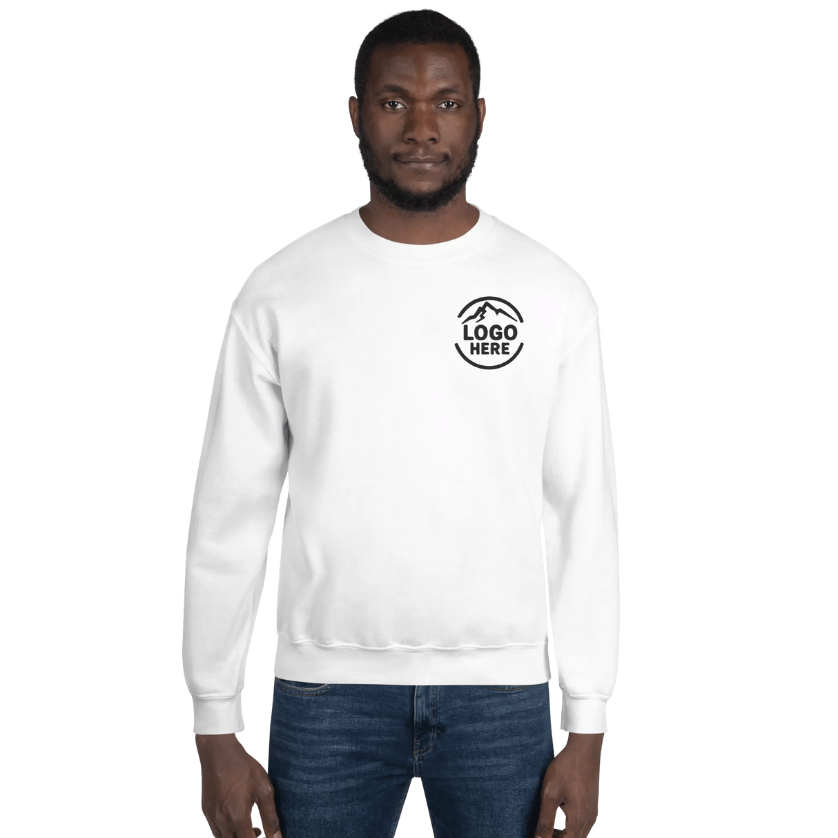 Custom Men's Gildan Embroidered Crewneck Sweatshirt - Arklavo