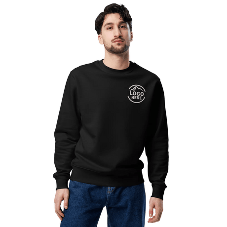Custom Men's Stanley/Stella Embroidered Organic Cotton Crewneck Sweatshirt - Arklavo