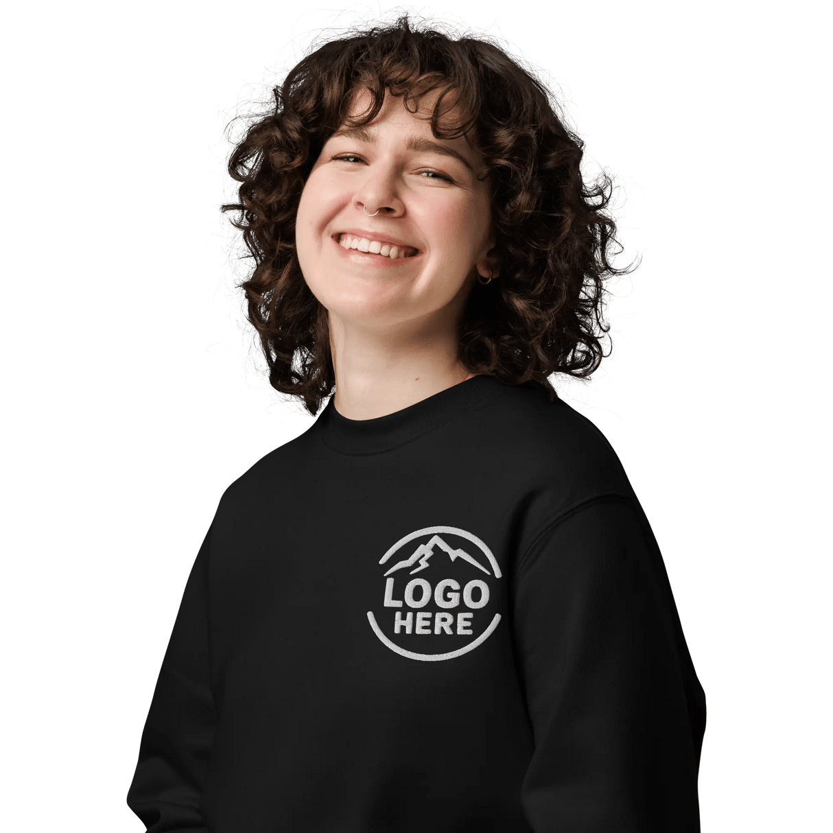 Custom Women's Stanley/Stella Embroidered Crewneck Sweatshirt - Arklavo