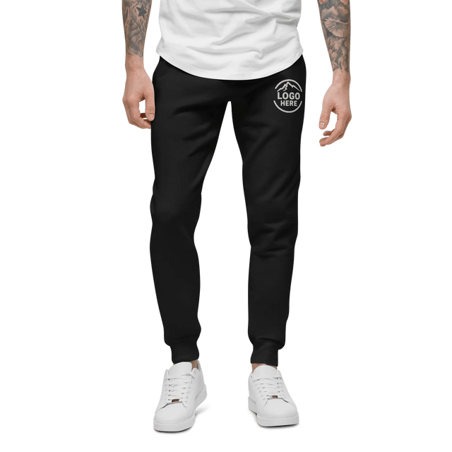 Custom Men's Cotton Heritage Embroidered Joggers - Arklavo