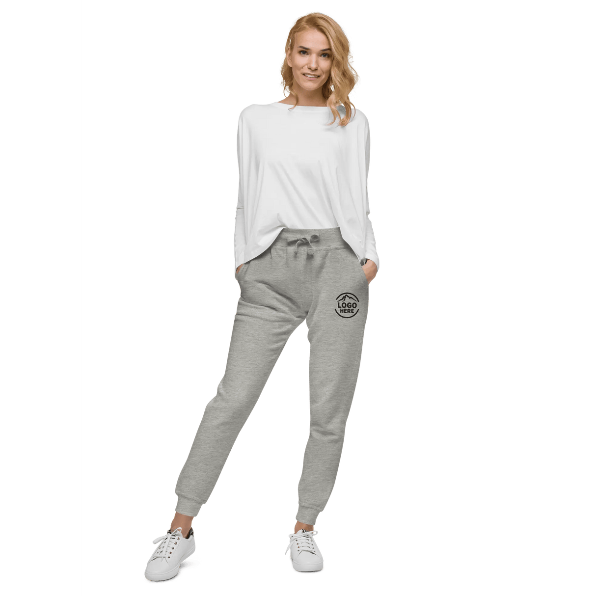 Custom Women's Cotton Heritage Embroidered Joggers - Arklavo