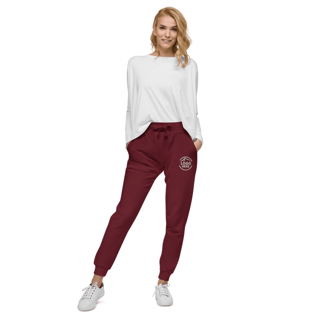 Custom Women's Cotton Heritage Embroidered Joggers - Arklavo