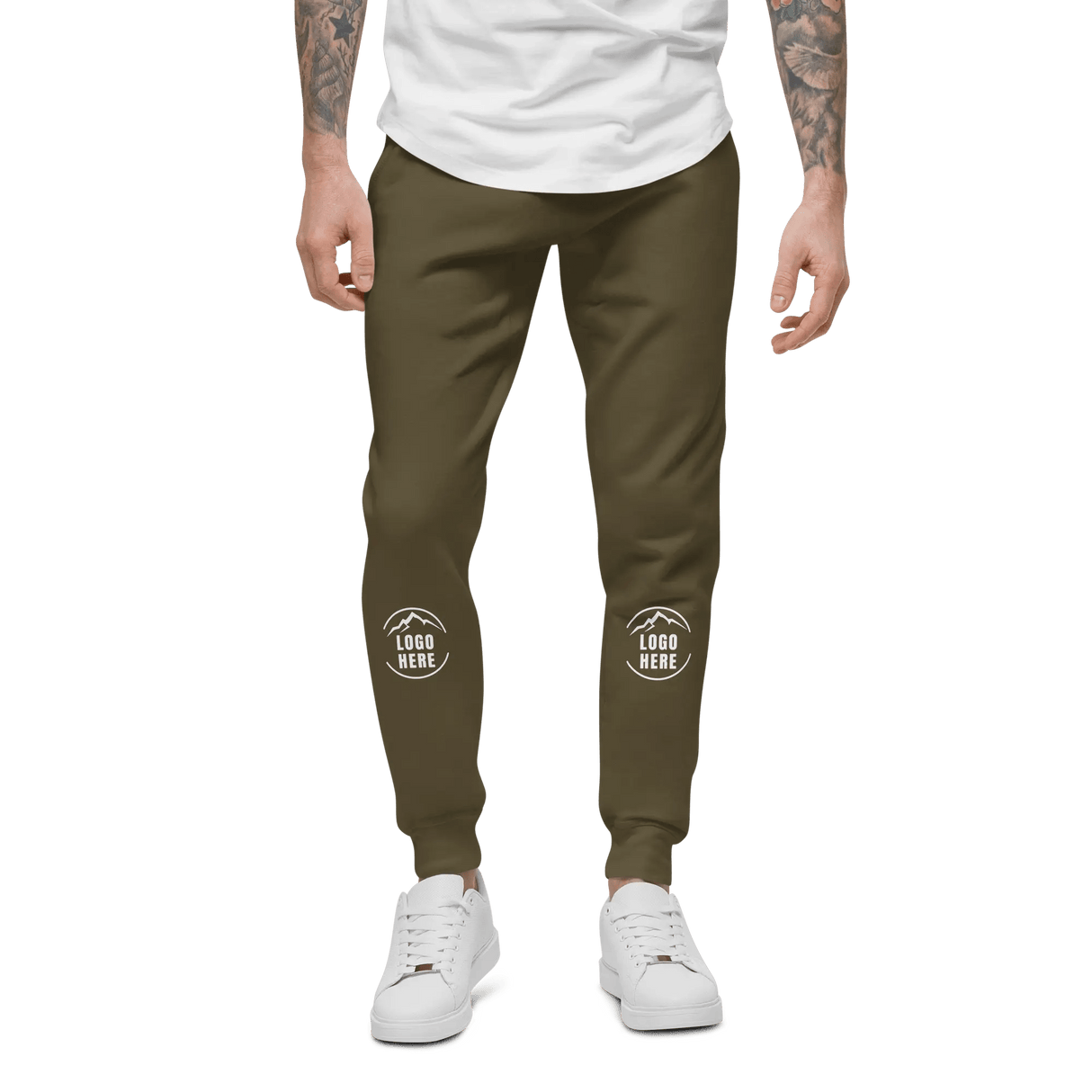 Custom Men's Cotton Heritage Printed Joggers - Arklavo