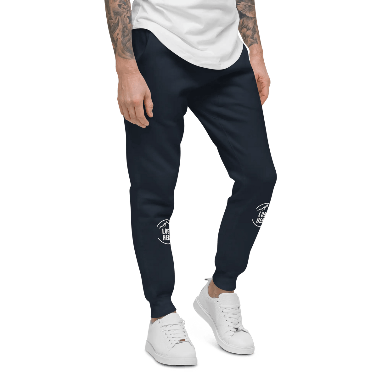 Custom Men's Cotton Heritage Printed Joggers - Arklavo