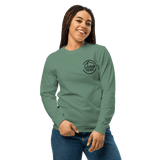 Custom Women's Comfort Colors Embroidered Garment - Dyed Long Sleeve T-Shirt - Arklavo