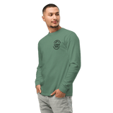 Custom Men's Comfort Colors Embroidered Garment - Dyed Long Sleeve T-Shirt - Arklavo