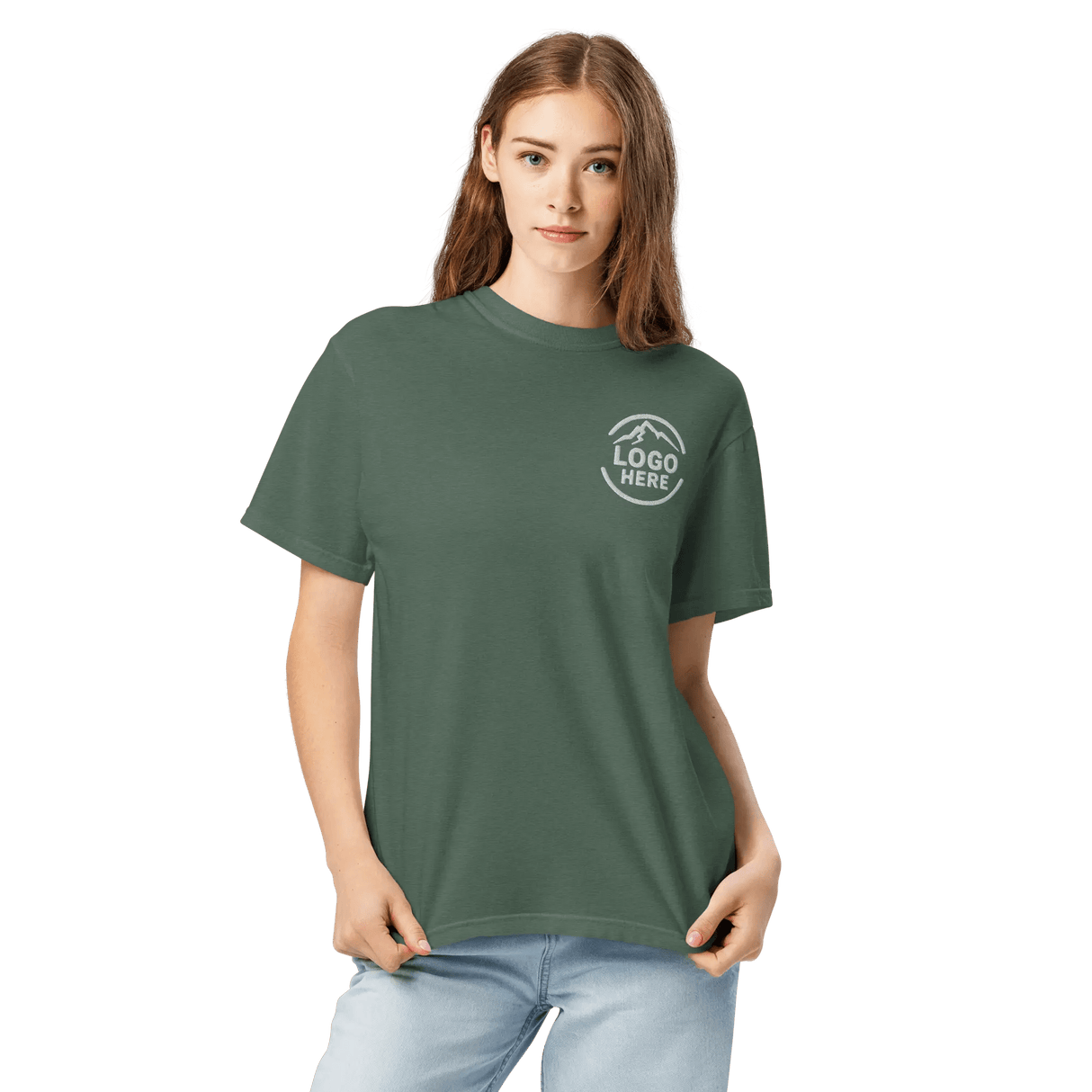 Custom Women's Comfort Colors Embroidered T-Shirt - Arklavo