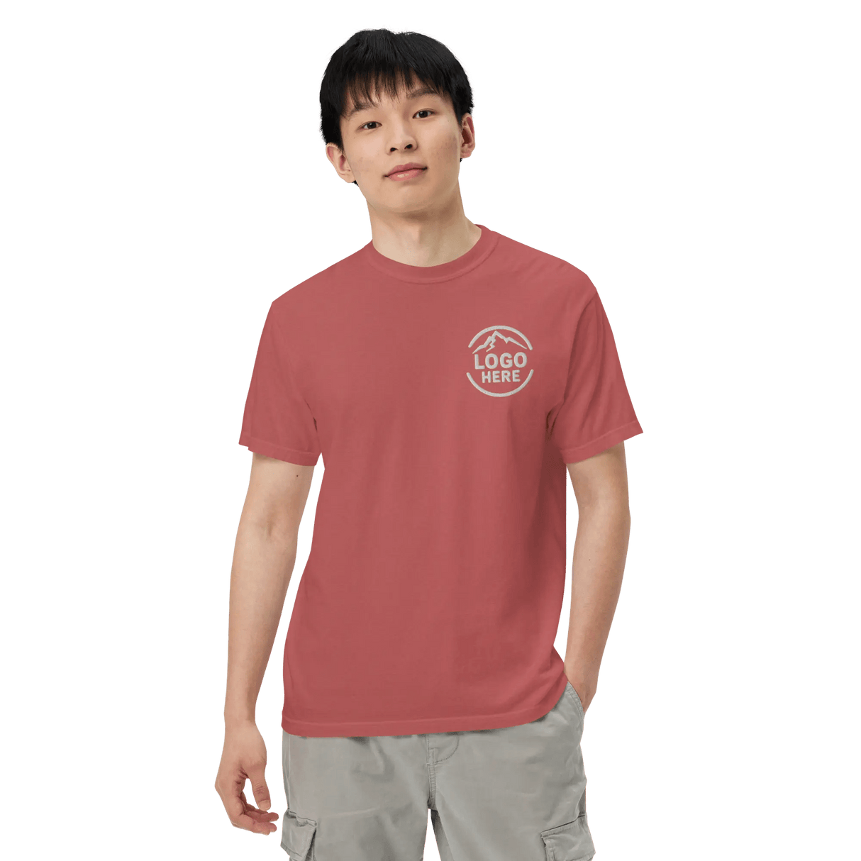 Custom Men's Comfort Colors Embroidered T-Shirt - Arklavo