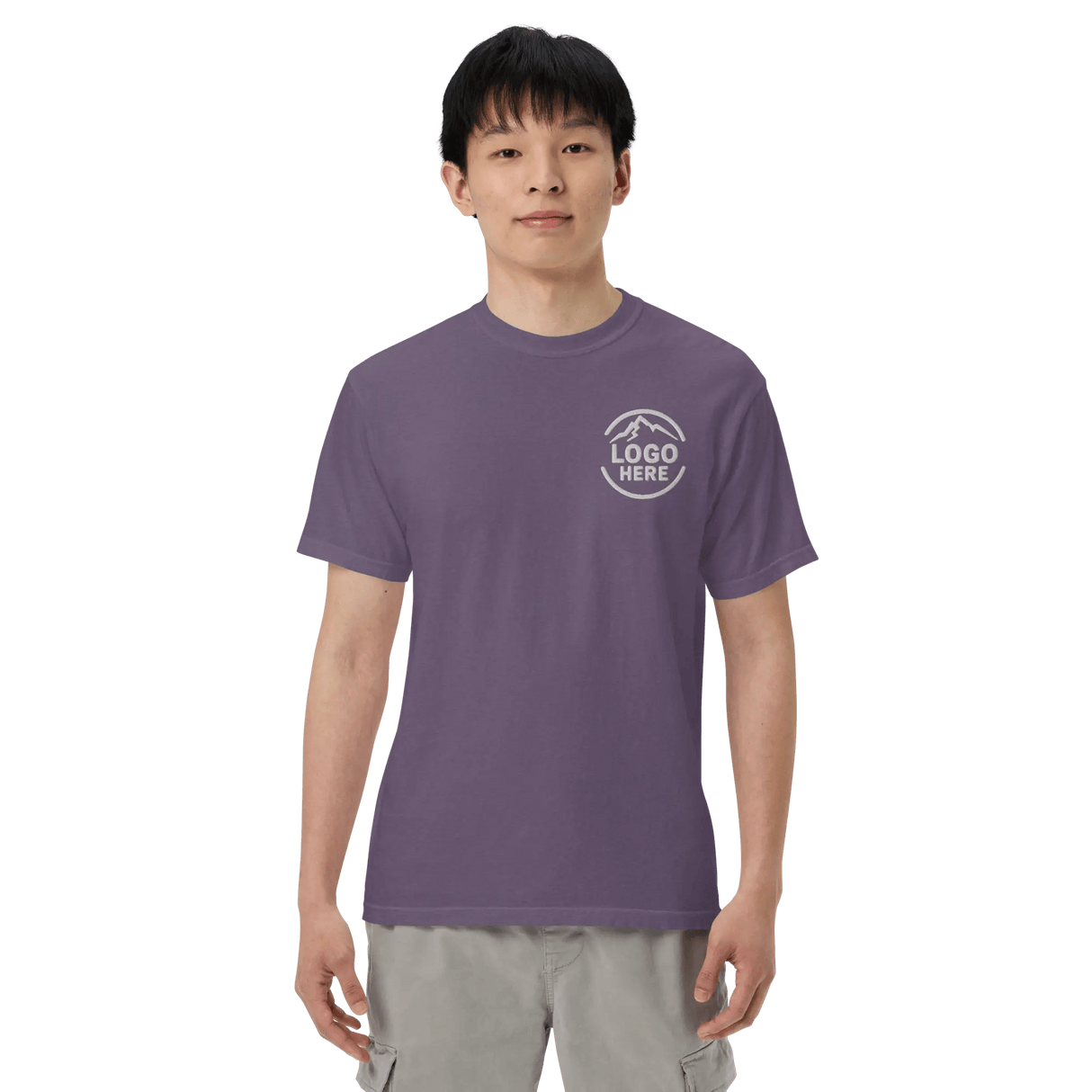 Custom Men's Comfort Colors Embroidered T-Shirt - Arklavo