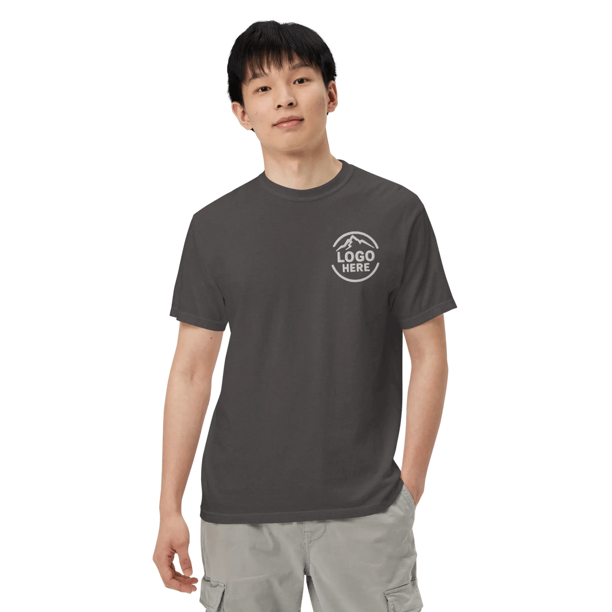 Custom Men's Comfort Colors Embroidered T-Shirt - Arklavo