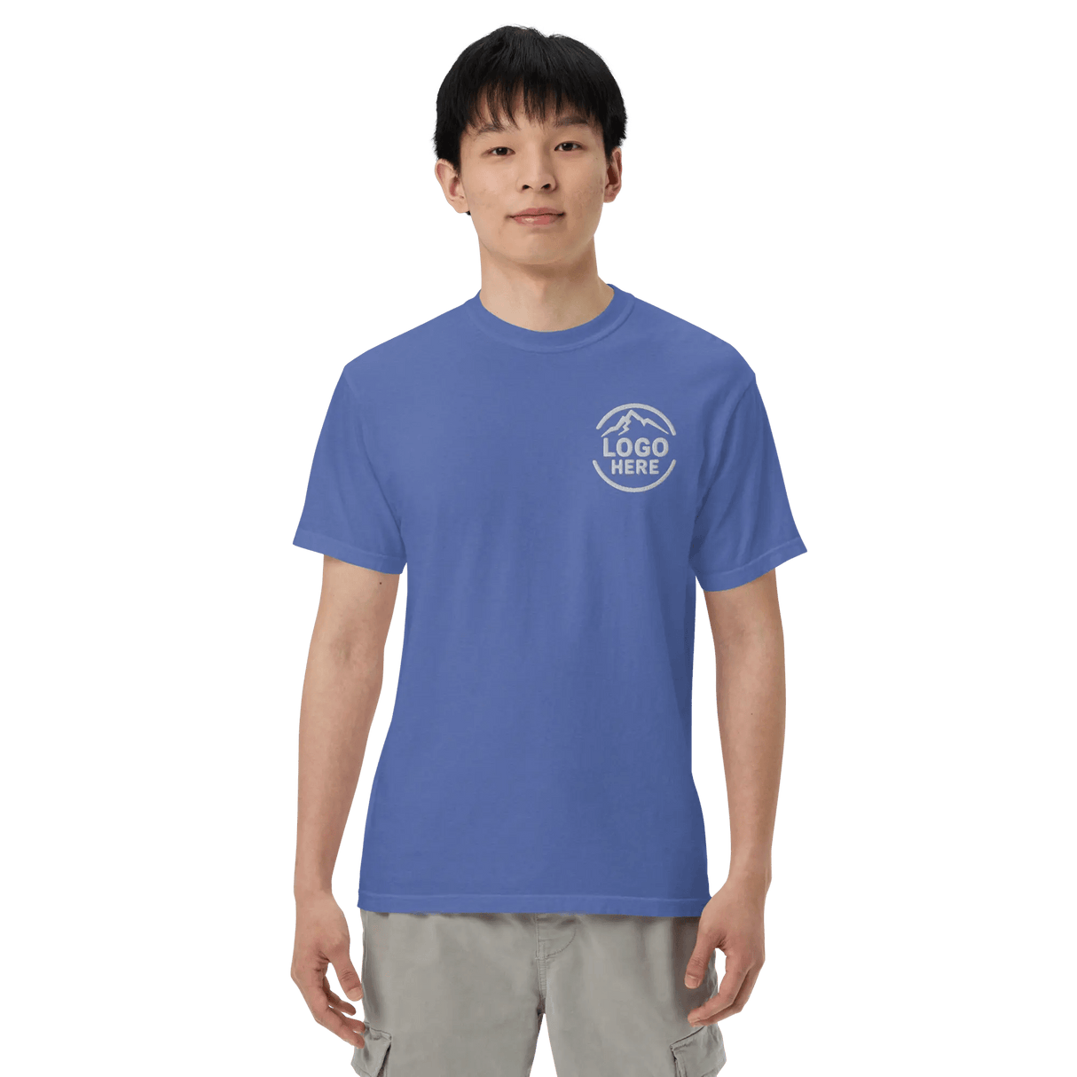Custom Men's Comfort Colors Embroidered T-Shirt - Arklavo