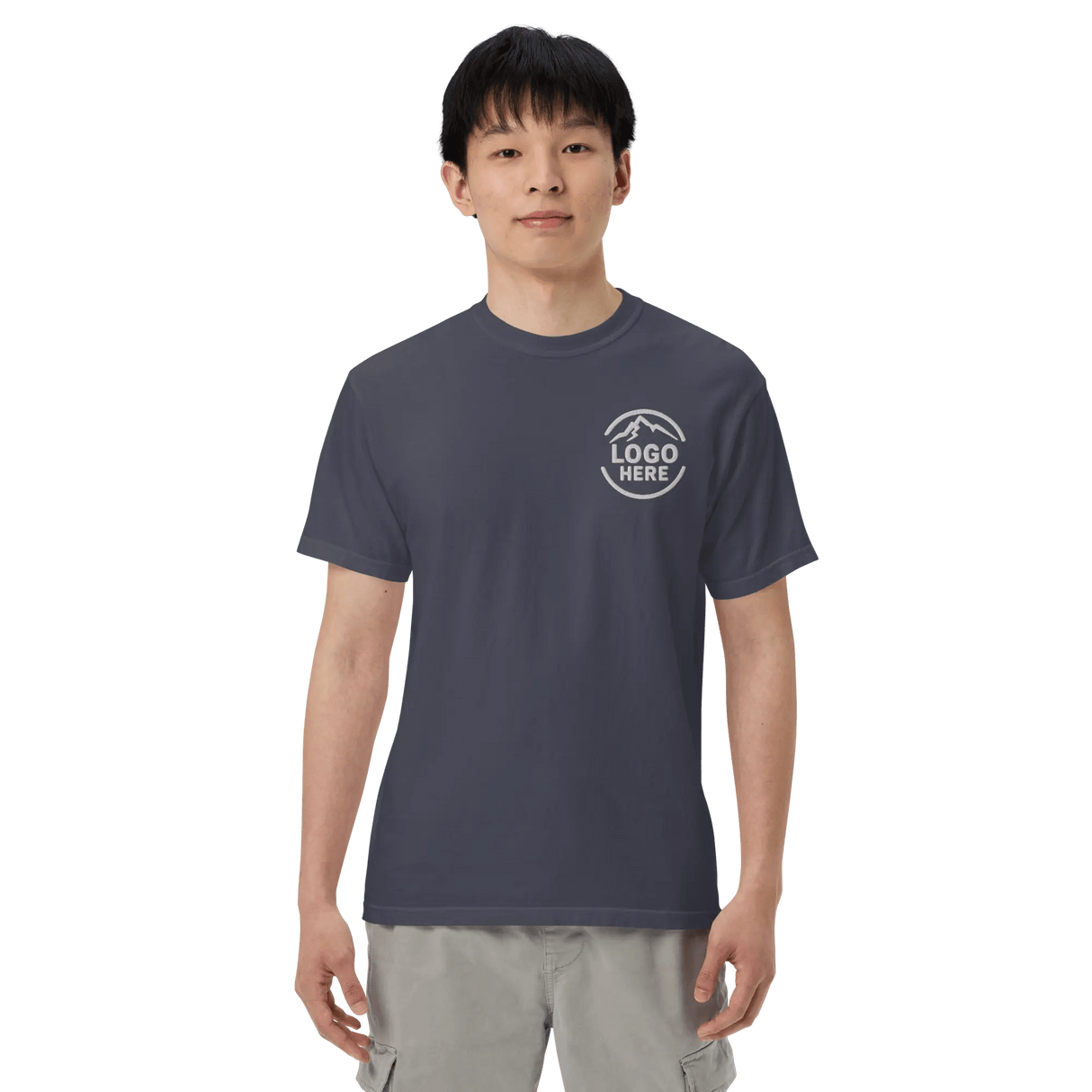 Custom Men's Comfort Colors Embroidered T-Shirt - Arklavo