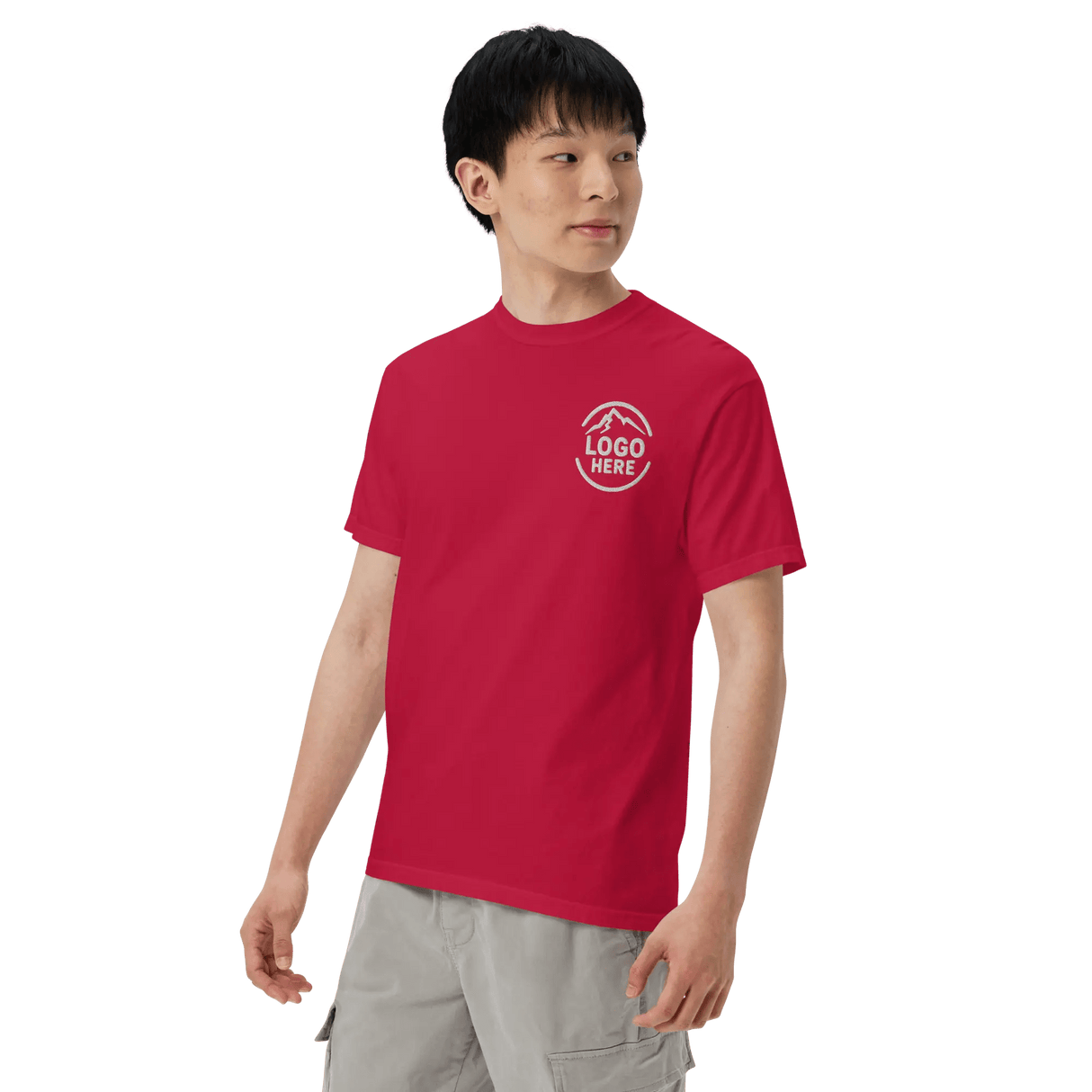 Custom Men's Comfort Colors Embroidered T-Shirt - Arklavo