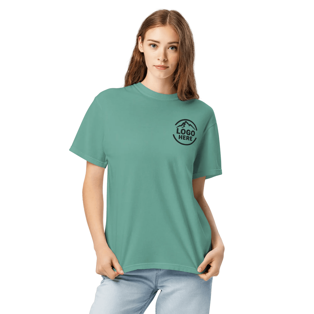 Custom Women's Comfort Colors Embroidered T-Shirt - Arklavo