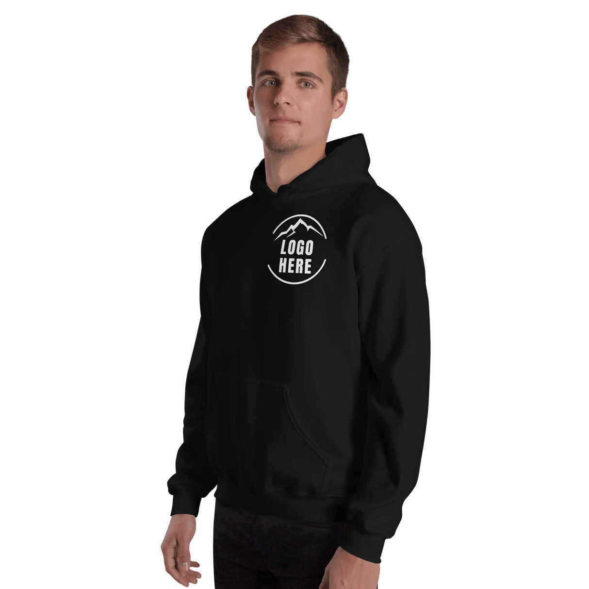Custom Men's Gildan Printed Pullover Hoodie - Arklavo