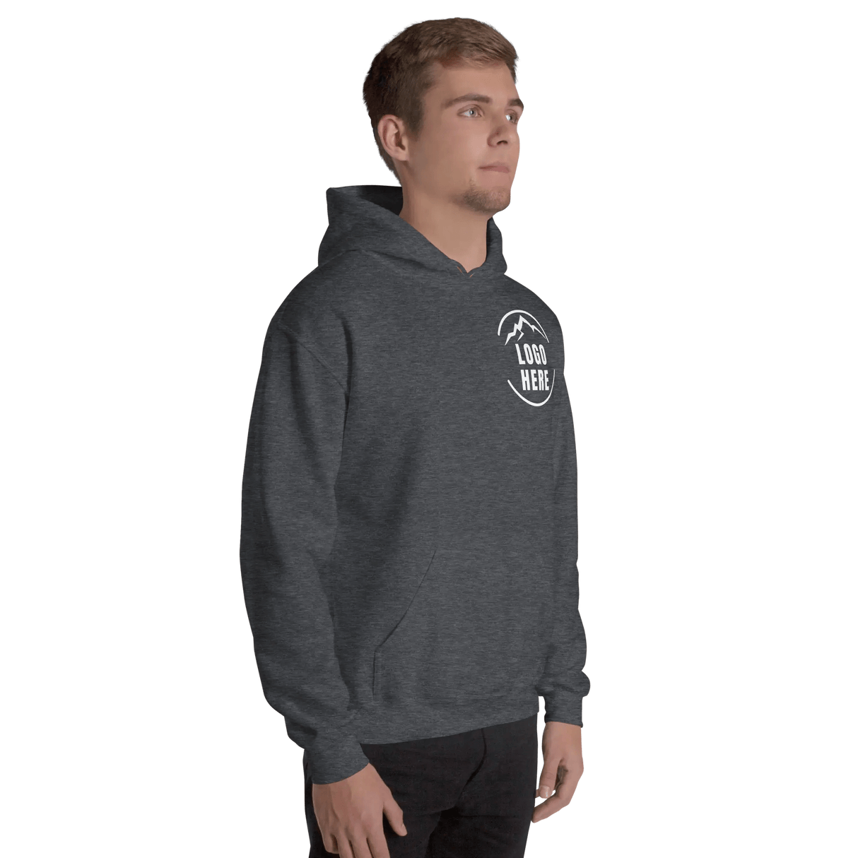 Custom Men's Gildan Printed Pullover Hoodie - Arklavo