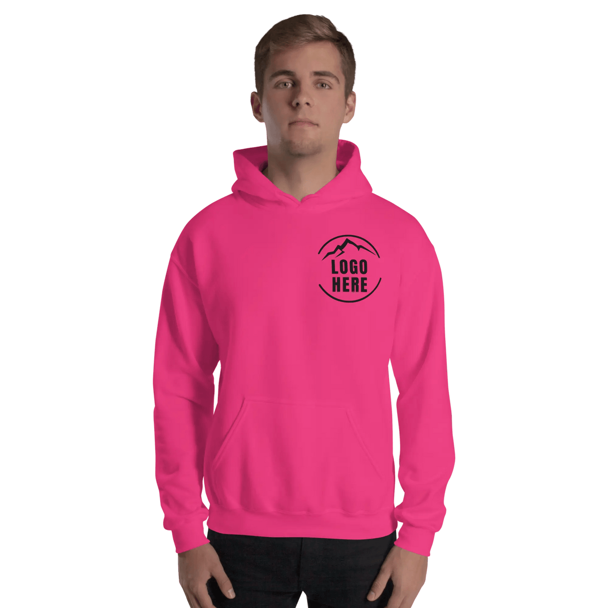 Custom Men's Gildan Printed Pullover Hoodie - Arklavo