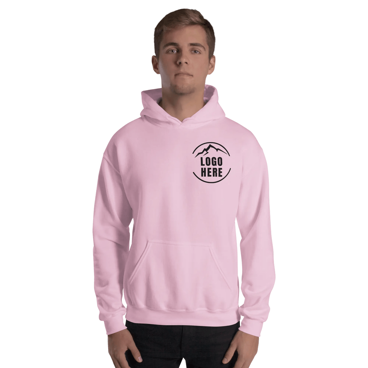 Custom Men's Gildan Printed Pullover Hoodie - Arklavo