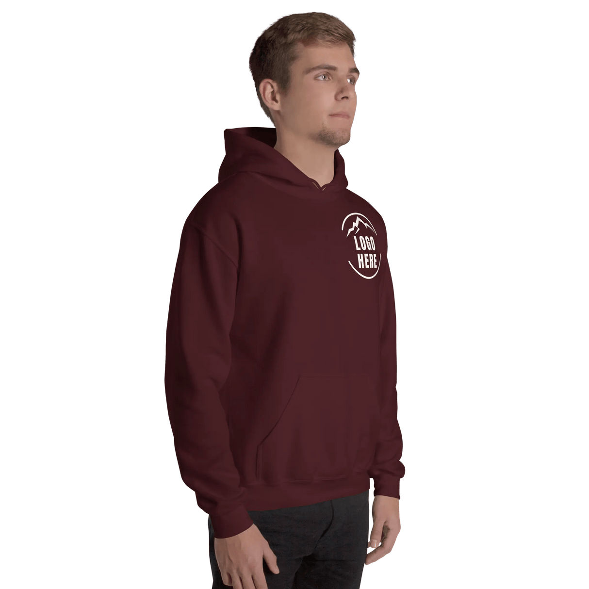 Custom Men's Gildan Printed Pullover Hoodie - Arklavo