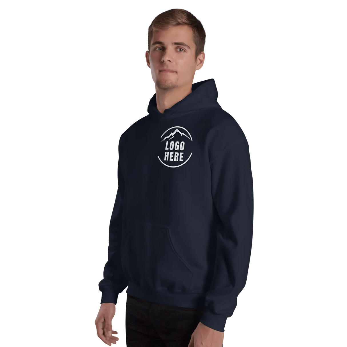 Custom Men's Gildan Printed Pullover Hoodie - Arklavo
