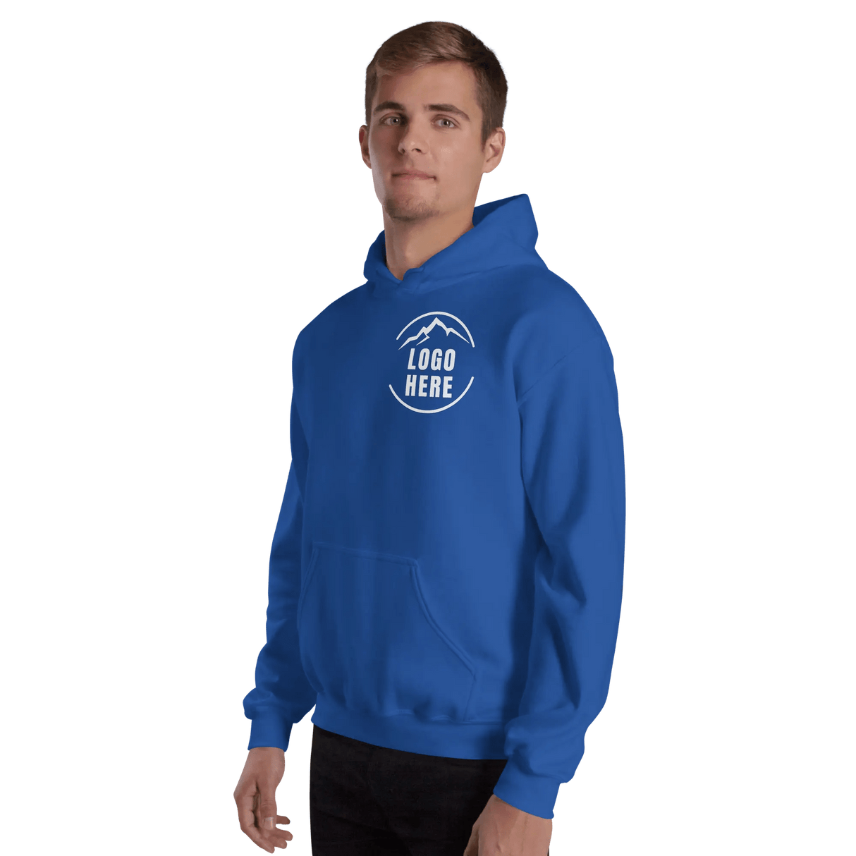 Custom Men's Gildan Printed Pullover Hoodie - Arklavo