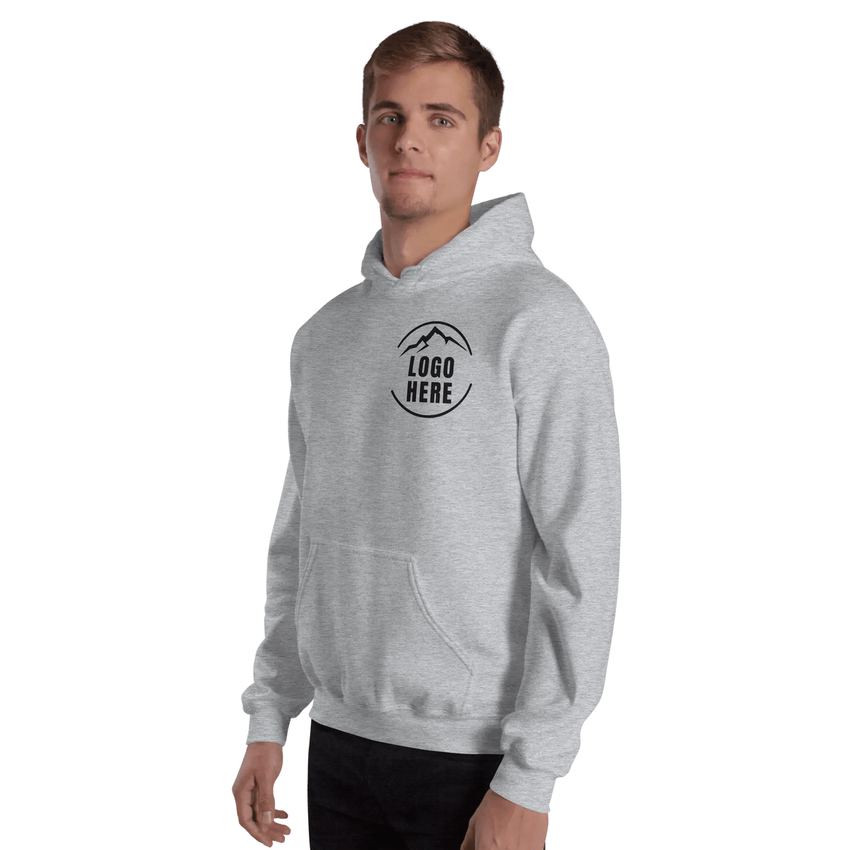 Custom Men's Gildan Printed Pullover Hoodie - Arklavo